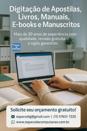 digitacao-profissional-de-apostilas-provas-livros-manuais-e-books-e-manuscritos-big-0