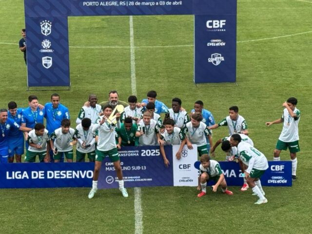 Sub-13: Palmeiras vence Flamengo e é tricampeão da Liga