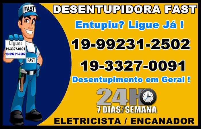 Desentupidora em Campinas Fast