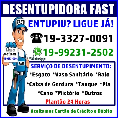Desentupidora Fast Campinas 01-07-25