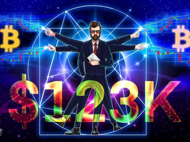 BTC estabelece nova zona de valor em US$ 123 mil após liquidação