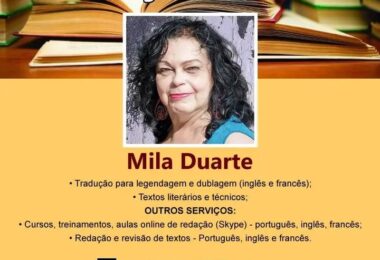 Mila Duarte tradução tradutora bílingue inglês francês rj