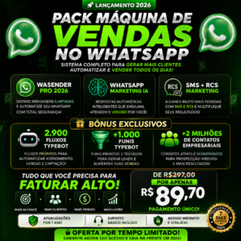 Pack Máquina de Vendas