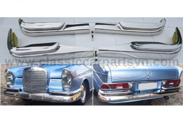 Mercedes W111 W112 Fintail Saloon bumpers 1 Mercedes W111 W112 Fintail Saloon bumpers 1